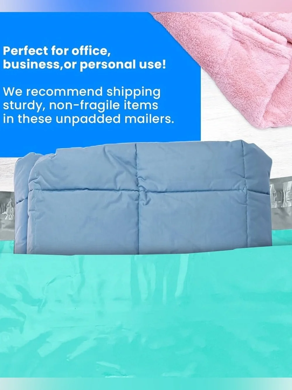 Aqua Teal Poly Mailer Bags - Pack of 15
